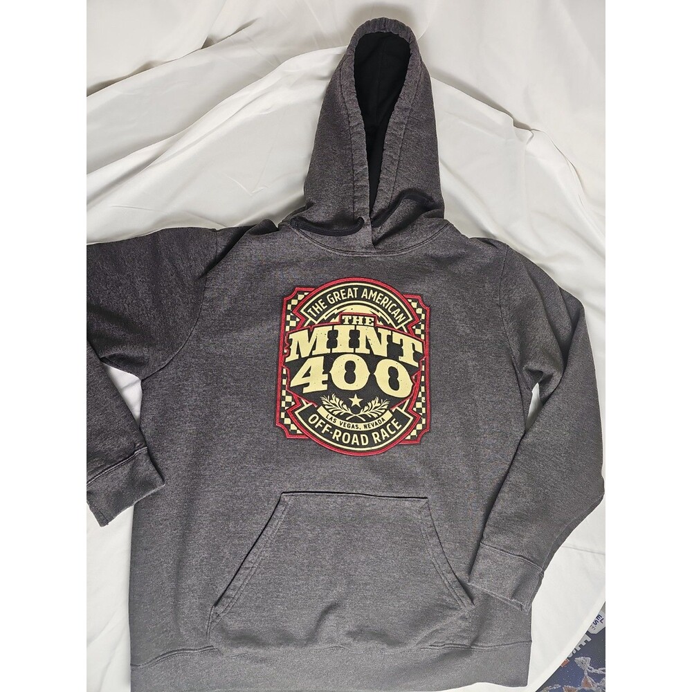 The Mint 400 Hoodie Las Vegas The Great American Off Road Race XL Gray